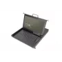 Modulaire DIGITUS HD LCD TFT-console met 1-poorts KVM, RAL 9005 zwart - GE-toetsenbord