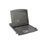 DIGITUS Modulaire 43,2 cm (19 inch) HD TFT-console met 1 poort VGA. RAL 9005 zwart - GE-toetsenbord
