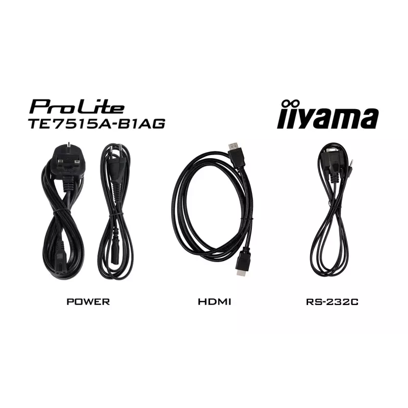 Digital signage flatscreen iiyama TE7515A-B1AG 74,5 inch touchscreen 4K Ultra HD