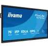 Digital signage flatscreen iiyama TE7515A-B1AG 74,5 inch touchscreen 4K Ultra HD
