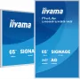 iiyama LH6581UHSG-1AG Signage Display Digital Signage flatscreen 163,8 cm (64,5 inch) Wi-Fi 500 cd/m² 4K Ultra HD wit geïntegreerde processor Android 24/7