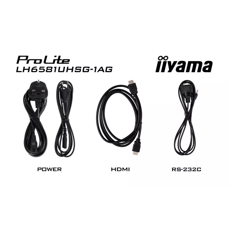 iiyama LH6581UHSG-1AG Signage Display Digital Signage flatscreen 163,8 cm (64,5 inch) Wi-Fi 500 cd/m² 4K Ultra HD wit geïntegreerde processor Android 24/7