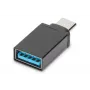 DIGITUS USB Type-C adapter, Type-C naar A SuperSpeed, zwart