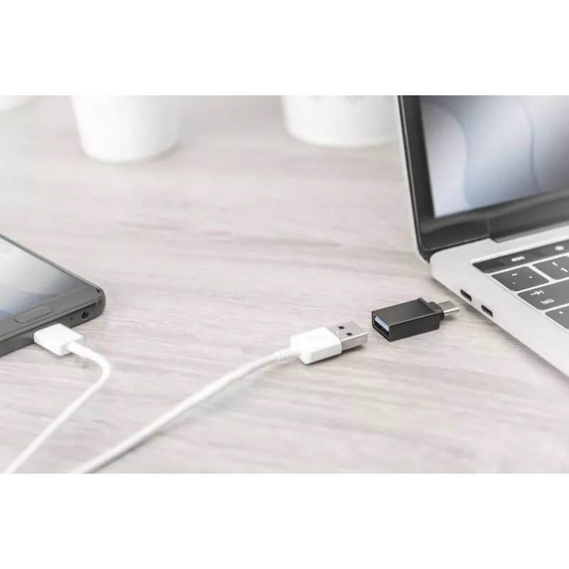 DIGITUS USB Type-C adapter, Type-C naar A SuperSpeed, zwart