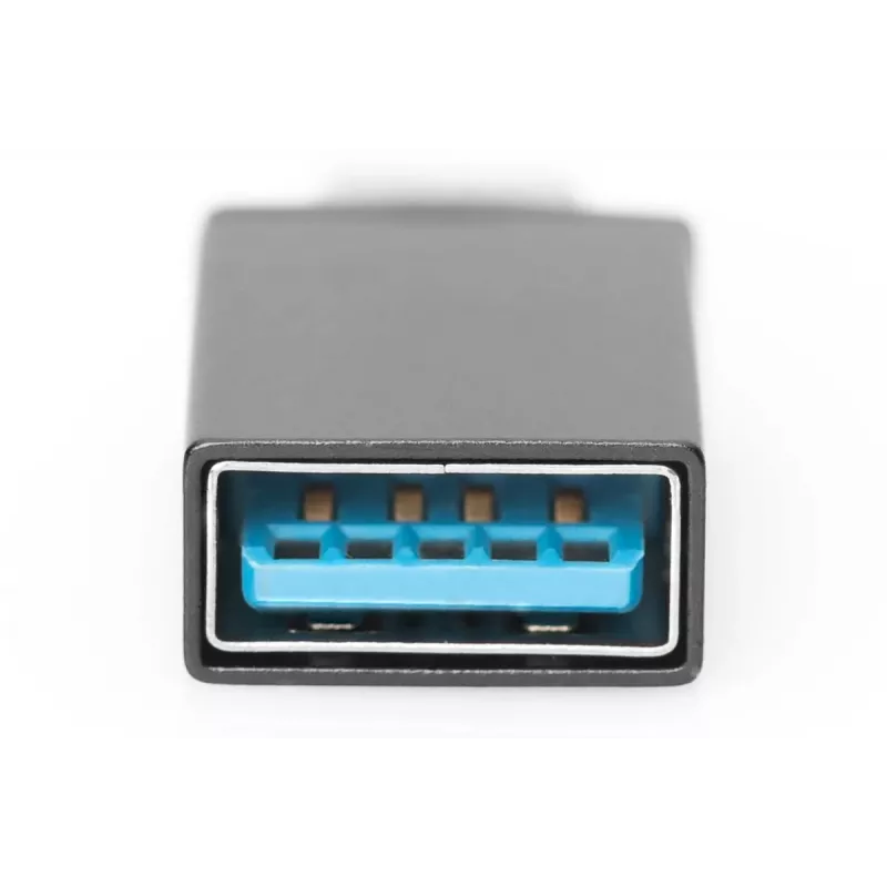 DIGITUS USB Type-C adapter, Type-C naar A SuperSpeed, zwart