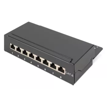 DIGITUS patchpanel CAT6 8-poorts afgeschermd zwart