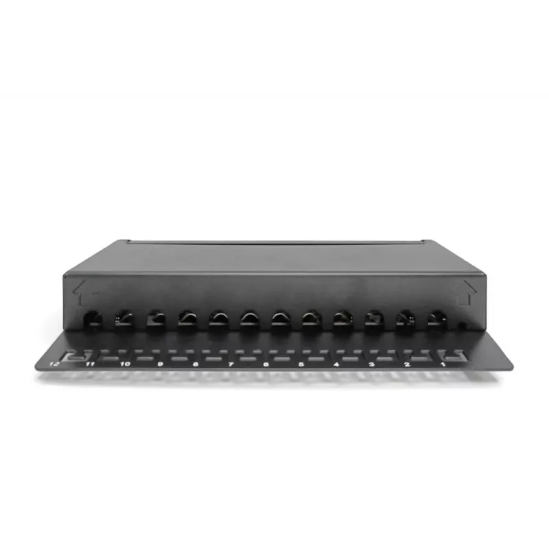 Patchpanel Digitus desktop CAT 6A klasse EA afgeschermd zwart