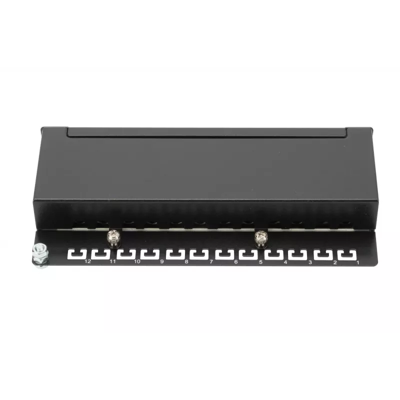 Patchpanel Digitus desktop CAT 6A klasse EA afgeschermd zwart