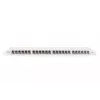 DIGITUS patchpanel CAT6A EA afgeschermd, 24-poorts RJ45 stofbescherming, 8P8C, 0,5U, grijs RAL 7035