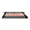 DIGITUS CAT6A patchpanel, afgeschermd, 12-poorts, 1/2U, 10 inch rackinbouw, zwart RAL 9005