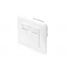 DIGITUS CAT6A klasse EA netwerkdoos, afgeschermd 1x RJ45, LSA, zuiver wit, inbouw, 8 richtingen