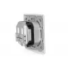 DIGITUS CAT6A klasse EA netwerkdoos, afgeschermd 2x RJ45, LSA, zuiver wit, inbouw, 8 richtingen