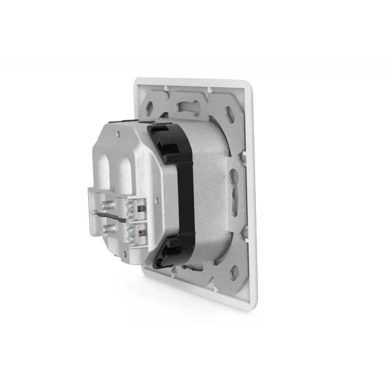DIGITUS CAT6A klasse EA netwerkdoos, afgeschermd 2x RJ45, LSA, zuiver wit, inbouw, 8 richtingen