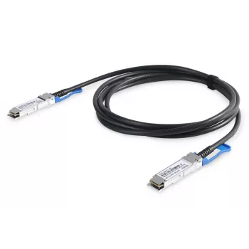 DIGITUS 100G QSFP28 DirectAttach-kabel, tot 28,3125 Gbit/s datasnelheid per kanaal, 1 m