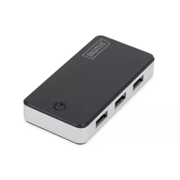 DIGITUS USB-hub 4-poorts USB 3.0 extern zwart pianolak