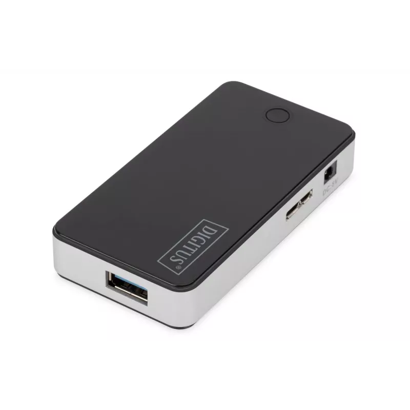 DIGITUS USB-hub 4-poorts USB 3.0 extern zwart pianolak