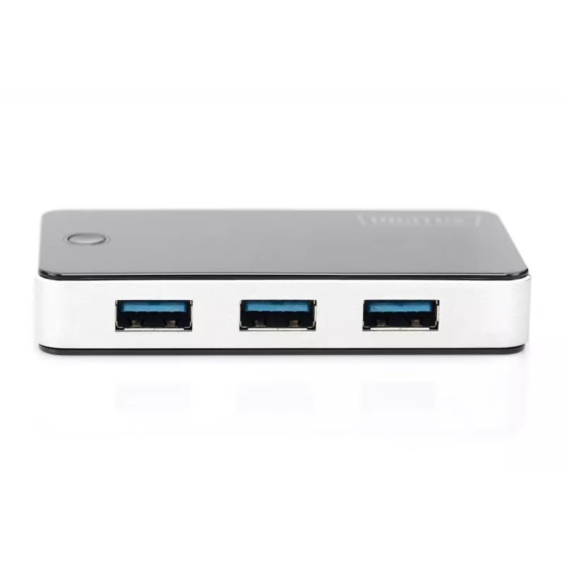DIGITUS USB-hub 4-poorts USB 3.0 extern zwart pianolak