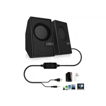 Conceptronic BJORN 2.0-kanaals computerluidspreker met Bluetooth, 6 W