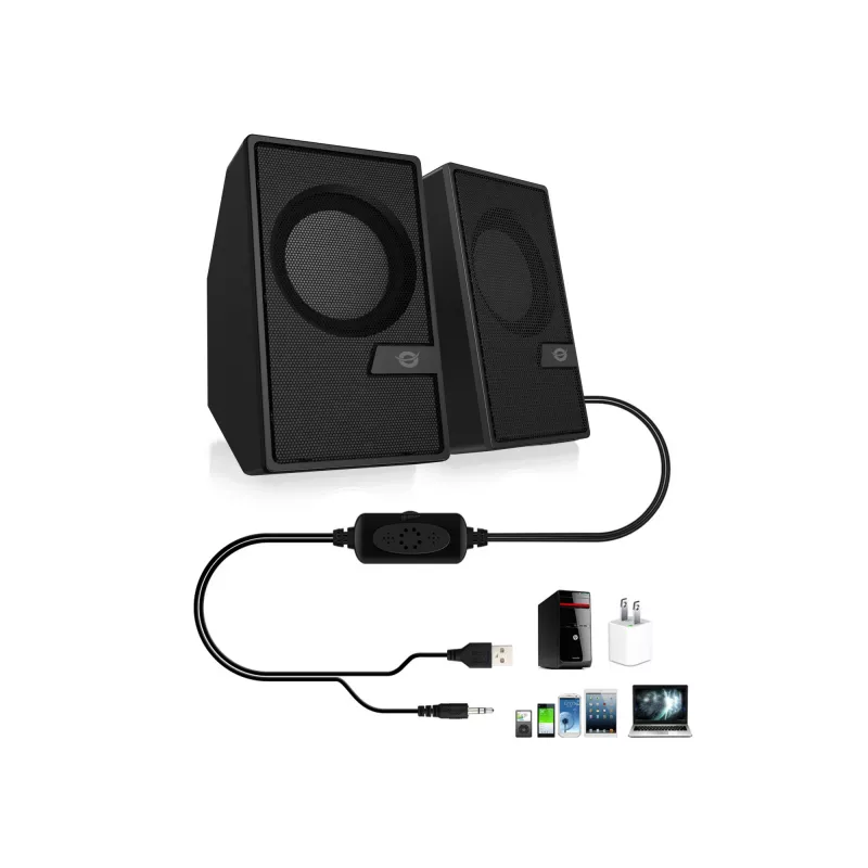 Conceptronic BJORN 2.0-kanaals computerluidspreker met Bluetooth, 6 W