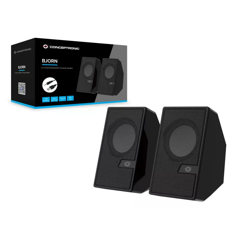 Conceptronic BJORN 2.0-kanaals computerluidspreker met Bluetooth, 6 W