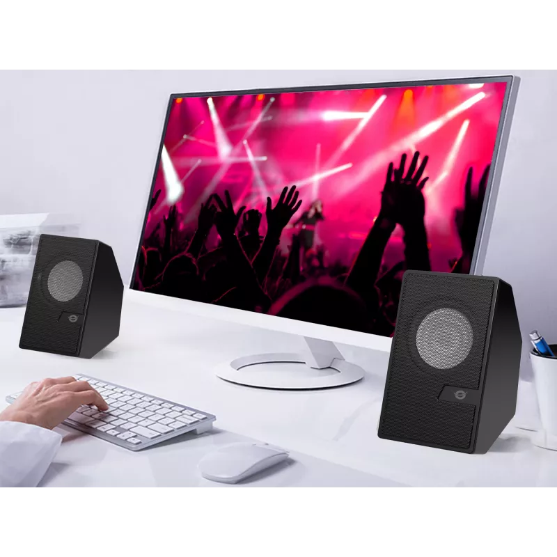 Conceptronic BJORN 2.0-kanaals computerluidspreker met Bluetooth, 6 W