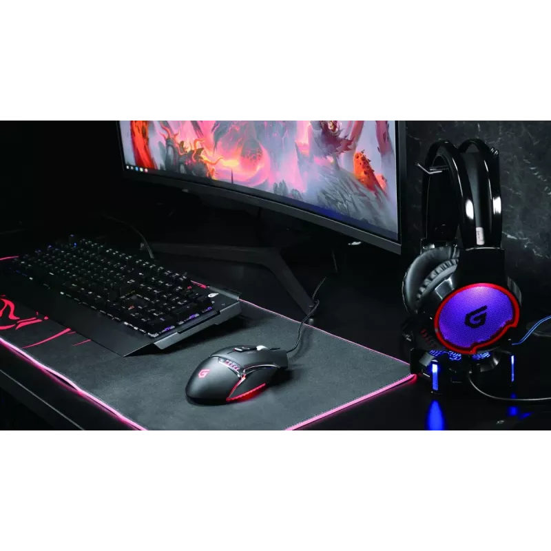 Conceptronic ATHAN U1, 7.1-kanaals surround sound gaming USB-headset