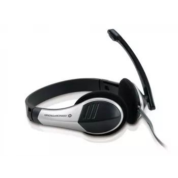 Conceptronic Allround stereo-headset, bedraad, 20 - 22000 Hz, kantoor/callcenter, 111 g, headset, zwart, zilver
