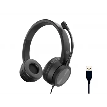 Conceptronic POLONA05B stereo-USB-headset met ruisonderdrukkende microfoon