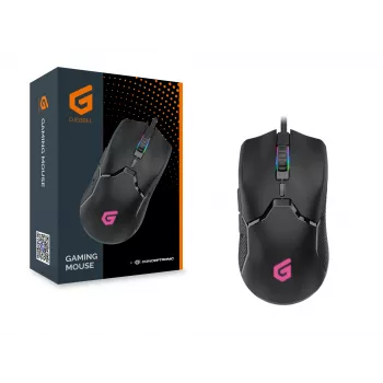 Conceptronic DJEBBEL 6D gamingmuis, 7200 DPI, rechtshandig, optisch, USB Type-A, 7200 DPI, zwart