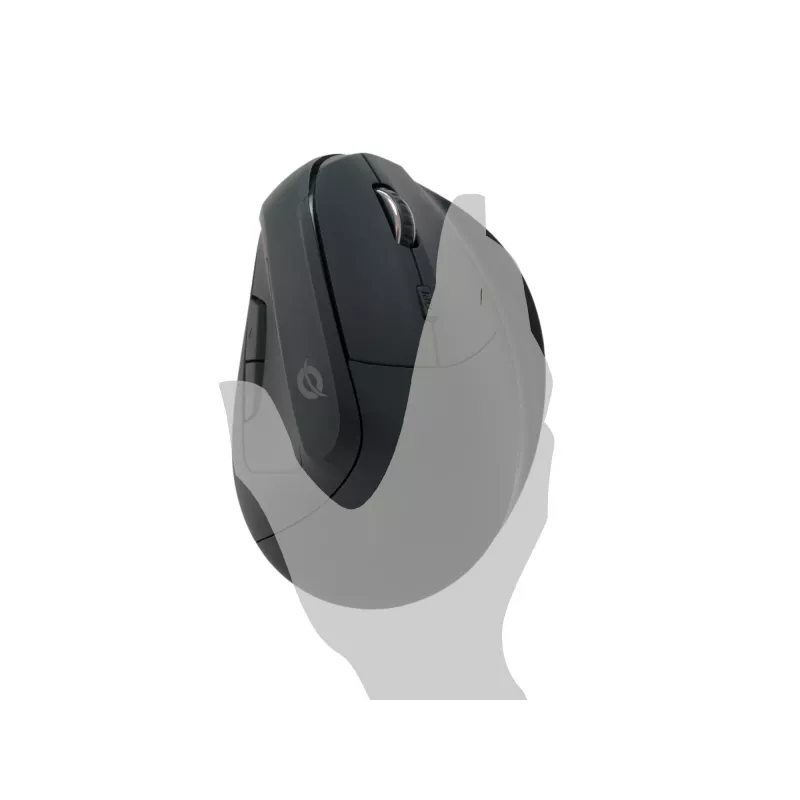 Conceptronic LORCAN ERGO 6-toetsen ergonomische Bluetooth-muis, rechtshandig, verticaal ontwerp, optisch, Bluetooth, 1600 DPI, zwart