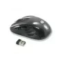 Conceptronic CLLM5BTRVWL draadloze 6-toetsen reismuis, voor rechtshandigen, optisch, RF draadloos, 1600 DPI, zwart