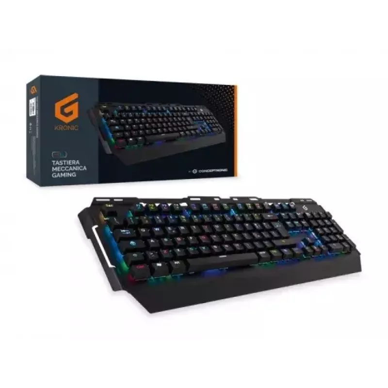 Conceptronic KRONIC mechanisch gaming-toetsenbord, RGB, Italiaanse layout