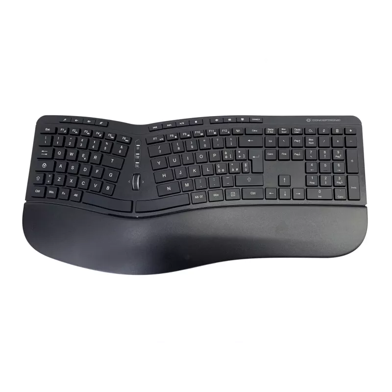 Conceptronic ORAZIO ERGO draadloze ergonomische toetsenbord- en muisset, Italiaanse layout