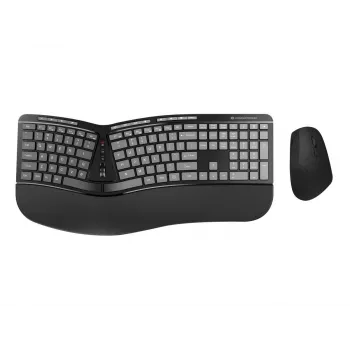 Conceptronic ERGO draadloze ergonomische toetsenbord- en muisset, QWERTY EN (US)