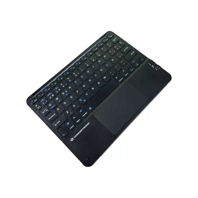 Conceptronic TOBIN01BES 10-inch Bluetooth touchpad-toetsenbord, QWERTY Spaans
