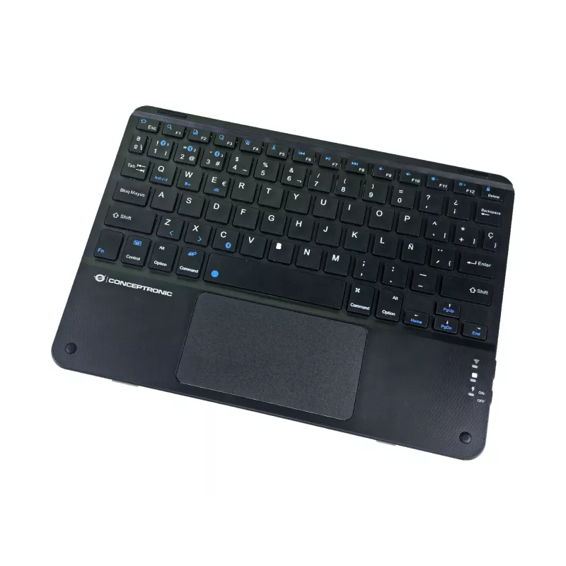 Conceptronic TOBIN01BES 10-inch Bluetooth touchpad-toetsenbord, QWERTY Spaans