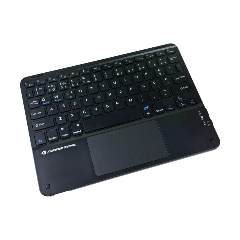 Conceptronic TOBIN01BPT 10-inch Bluetooth touchpad-toetsenbord, QWERTY Portugees
