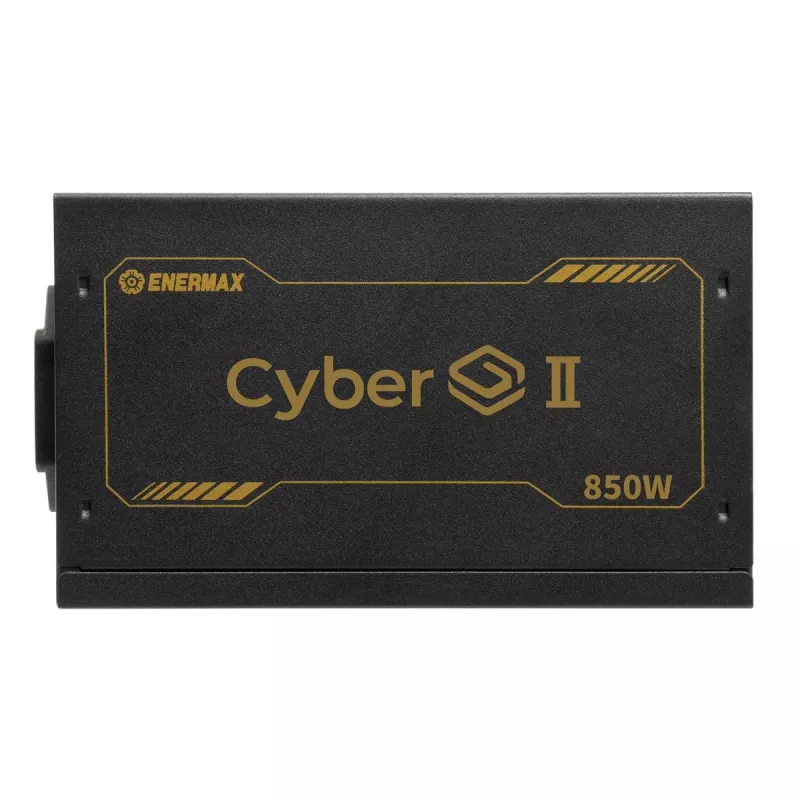 Enermax CyberG II ERV850G-AHG-NAC pc-voeding, 850 W, 80 Plus Gold, niet-modulair, ATX, 12-pins high power GPU-connector, zwart