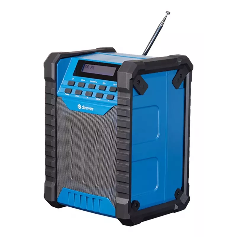 DENVER ELECTRONICS Wrd-60 bouwplaats DAB+ radio met Bluetooth en bouwlampfunctie