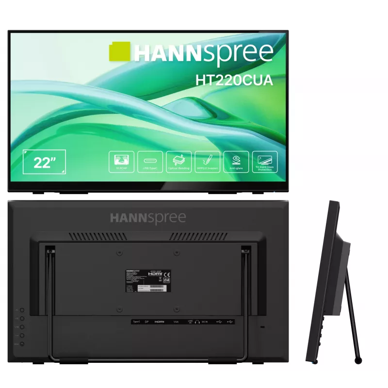 Hannspree HT220CUA computermonitor 54,5 cm (21,4 inch) 1920 x 1080 pixel Full HD LED touchscreen zwart