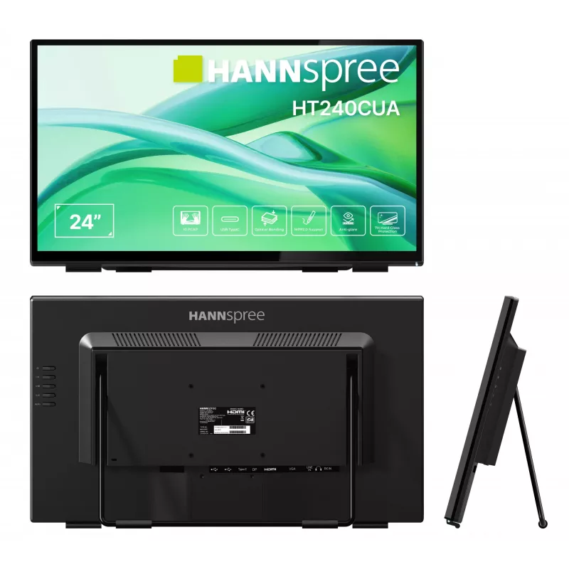 Hannspree HT240CUA computermonitor 60,5 cm (23,8 inch) 1920 x 1080 pixel Full HD LED touchscreen zwart