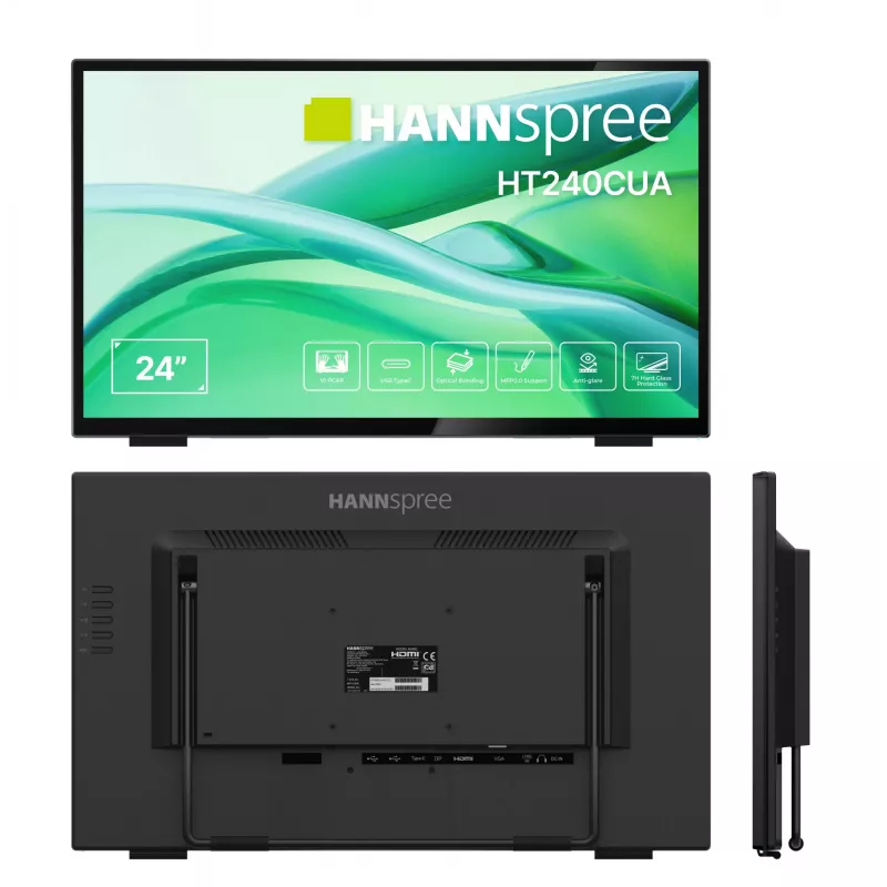Hannspree HT240CUA computermonitor 60,5 cm (23,8 inch) 1920 x 1080 pixel Full HD LED touchscreen zwart