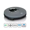 Persoonlijke cd-speler Lenco CD-400GY antraciet MP3-ondersteuning schokbestendig 40s