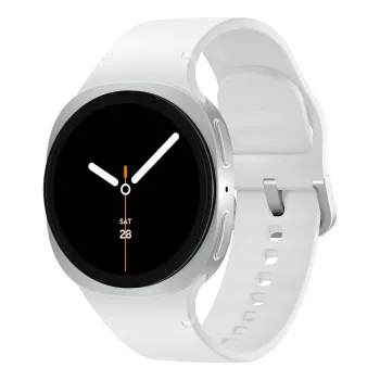 Samsung Galaxy Watch 8 3,3 cm (1,3 inch) AMOLED 40 mm digitaal 438 x 438 pixel touchscreen zilver Wi-Fi GPS (satelliet)