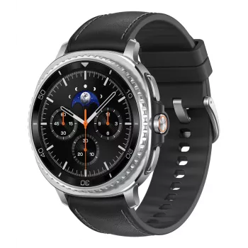 Samsung Galaxy Watch8 Classic 46mm zwart Bluetooth/wlan hybride-ecoleerband S/M/L (SM-L500NZKADBT)