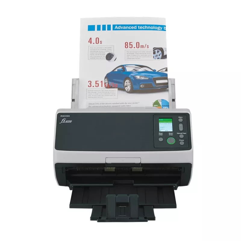 Ricoh fi-8190 ADF + enkelbladinvoer scanner 600 x 600 DPI A4 zwart, grijs