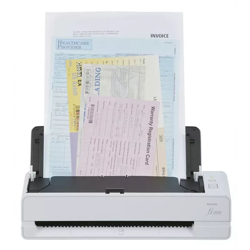 Ricoh fi-800R ADF + enkelbladinvoer scanner 600 x 600 dpi A4 zwart, wit