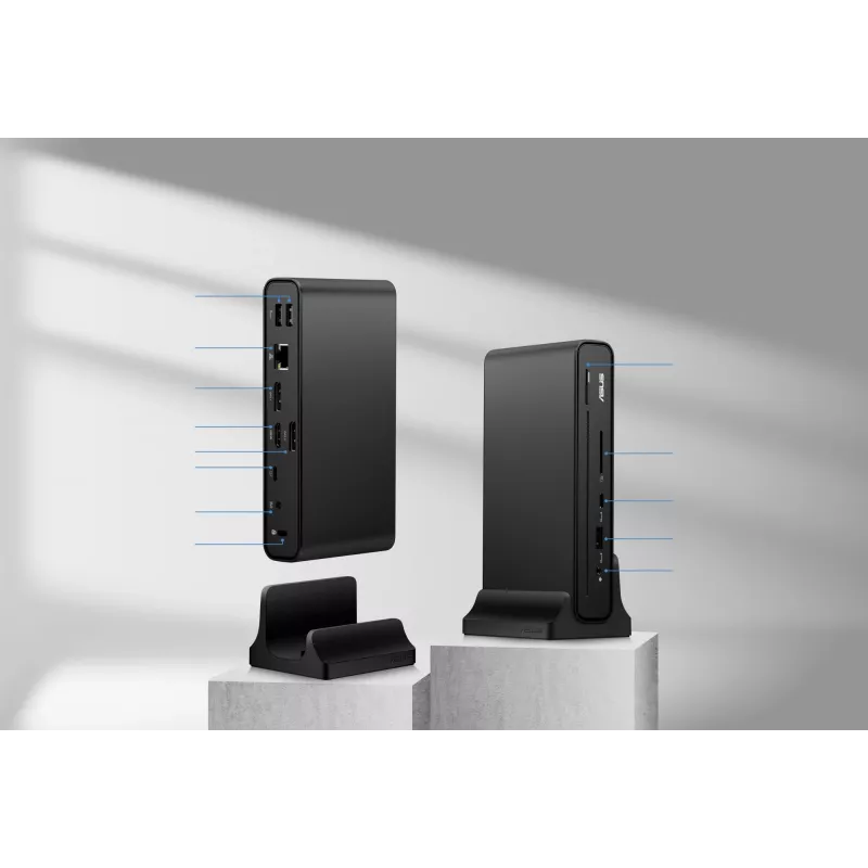 ASUS Triple Display USB-C Dock Duo DC301 bedraad zwart