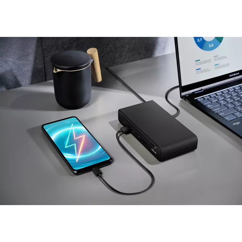 ASUS Triple Display USB-C Dock Duo DC301 bedraad zwart