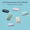 ASUS Marshmallow MD100 muis kantoor voor beide handen RF draadloos + Bluetooth optisch 1600 DPI